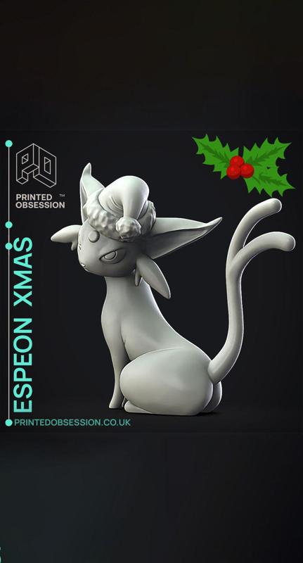 Espeon xmas - Pokemon - Fan Art