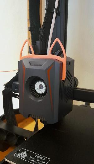 Anycubic Kobra 2 Neo - cat ears for Extruder/Hotend - simple design