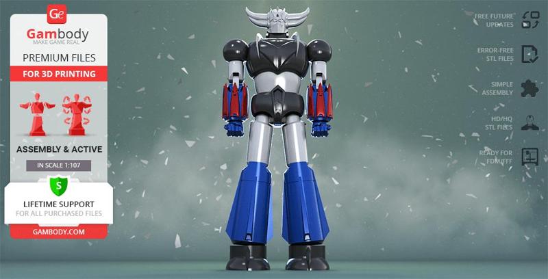 Grendizer 3D Printing Model | Assembly + Action