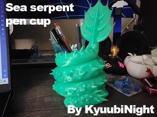 Sea Serpent Pen Cup 