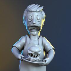 Bob Belcher 3D Printing Figurine | Assembly