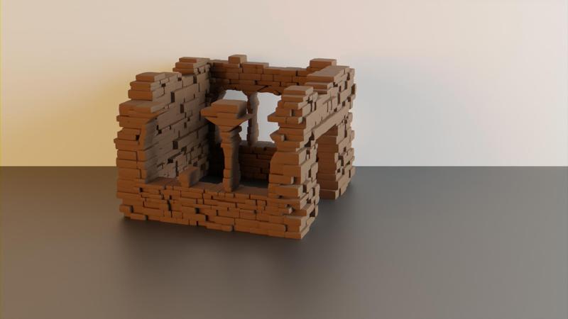 Ruined house #2 - wargaming terrain