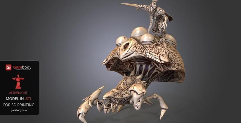 Swarm Host StarCraft STL files for 3D Printing | Static Model + Assembly