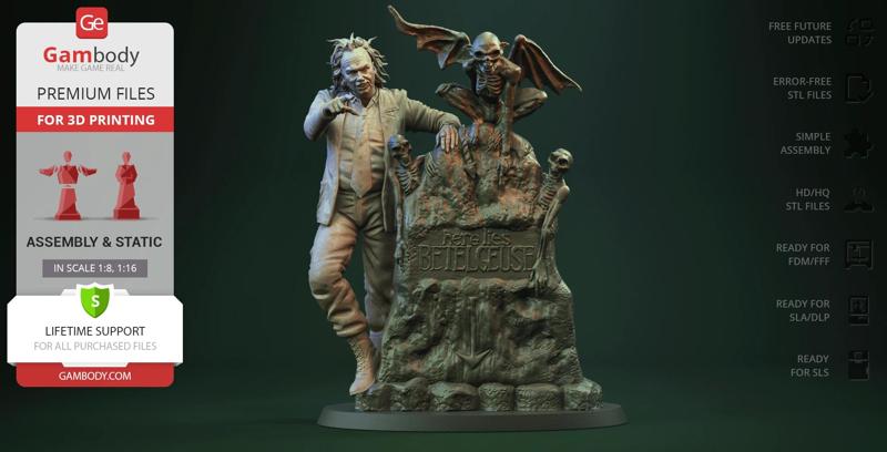Beetlejuice Diorama STL files for 3D Printing | Assembly Model