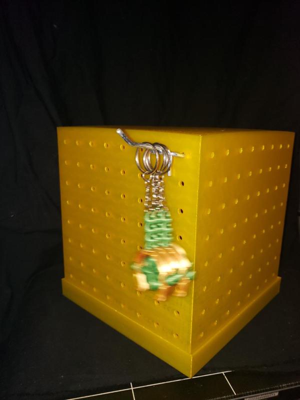 Spinning Peg Board Cubicle display