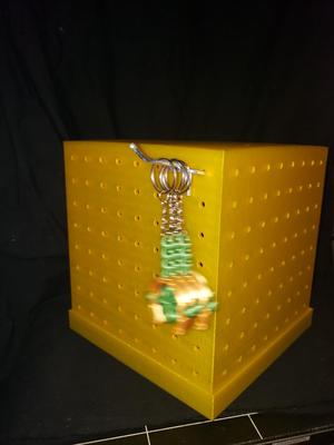 Spinning Peg Board Cubicle display