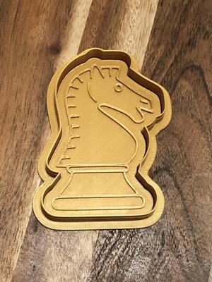 Chess Knight Cookie Cutters and Stamps