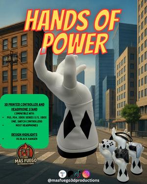 OG Black MMPR - Hands of Power - Mas Fuego 3D Productions