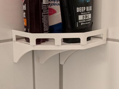 Shower gel & shampoo corner shelf