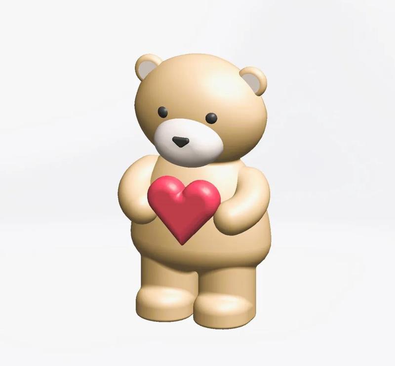 Classic Teddy Bear and Hold Your Heart Bear   