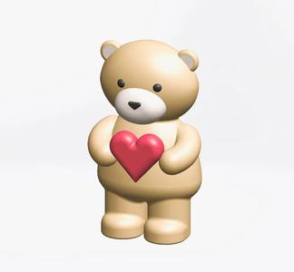 Classic Teddy Bear and Hold Your Heart Bear   