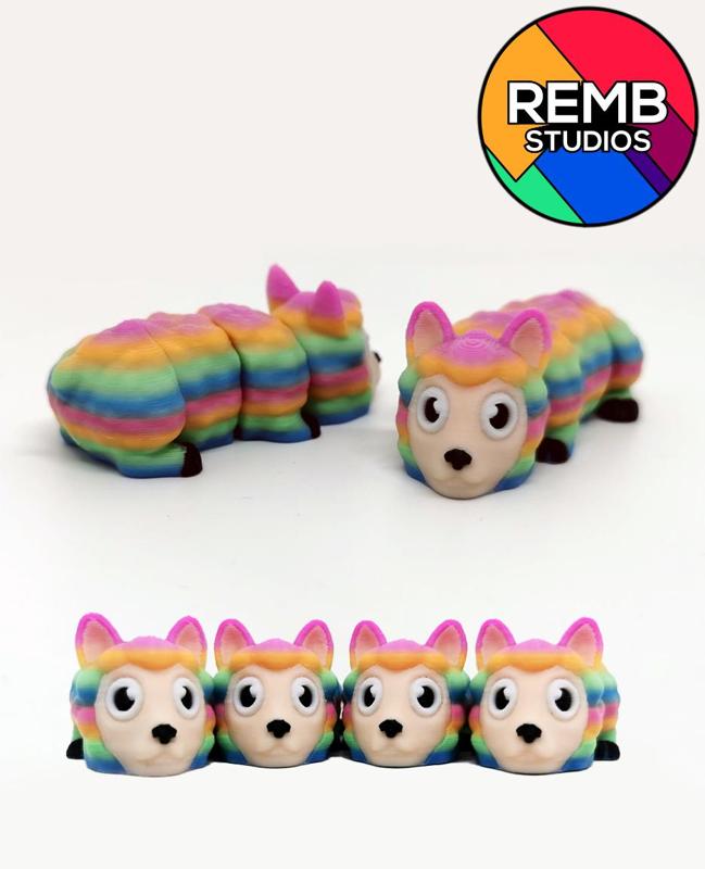 Flexi Lama | Print in Place | NO Support | Keychain Design