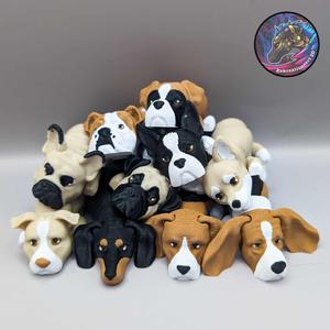 Baby Flexi Dog Keychain Set 3