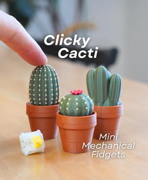 Clicky Cacti - Fidget Toy with Mechanical Switches - Pocket Plants