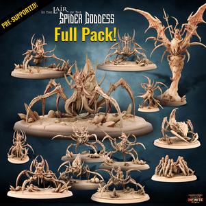 All In: In the Lair of the Spider Goddess Full Pack! (pre-supported models)