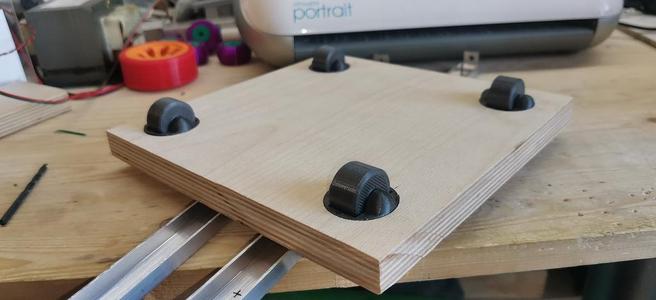 Built-in wheels