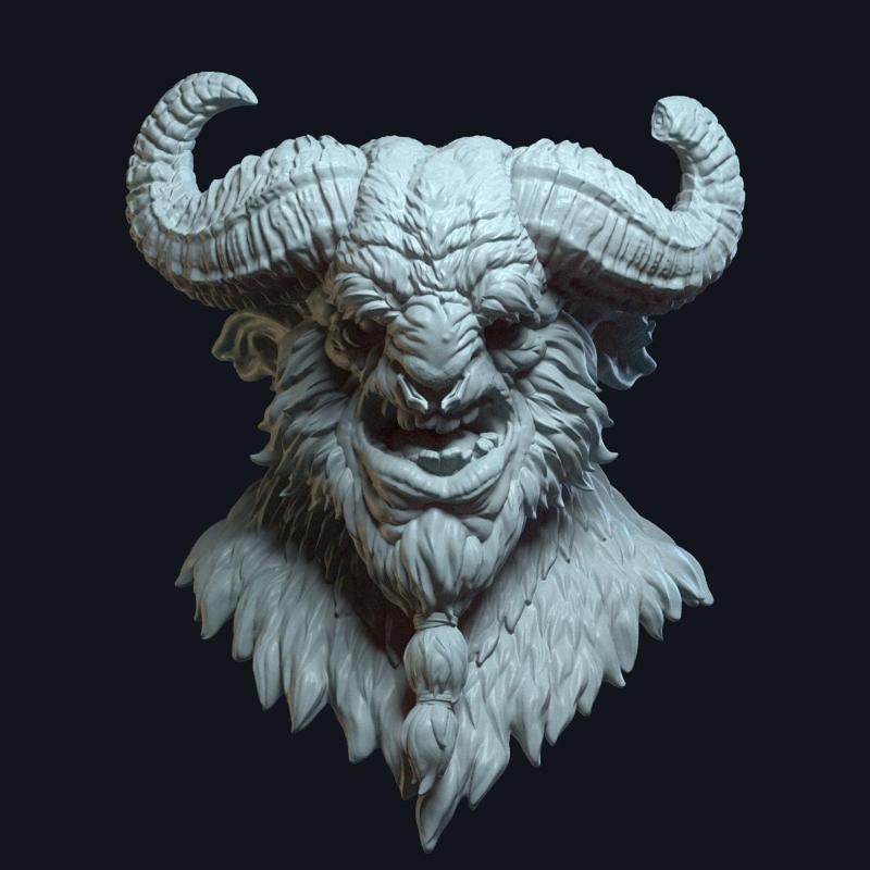 The Faun v2 Action Figure Head