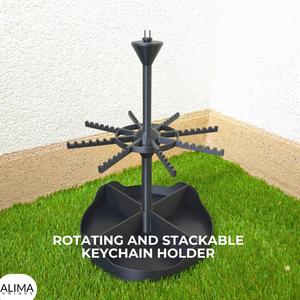 Rotating and Stackable Keychain Holder / Modern Design / Market Stand