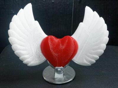 Winged Heart with Stand