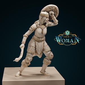 Ice Genasi Cleric - Taktuq - 28/32mm and 75mm