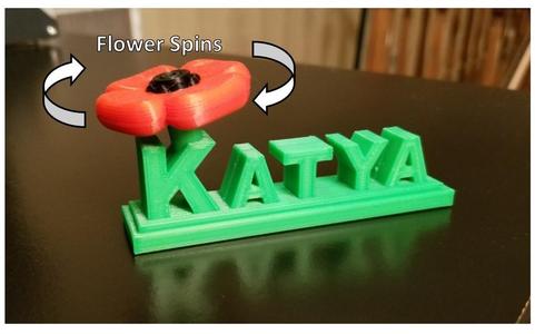 Katya Poppy Spinner