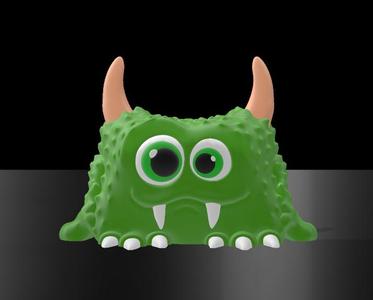 Spiky cartoon monster