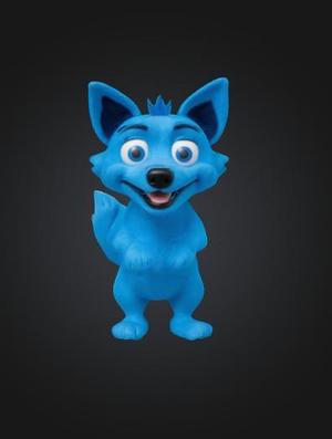 Blue Furry Dog