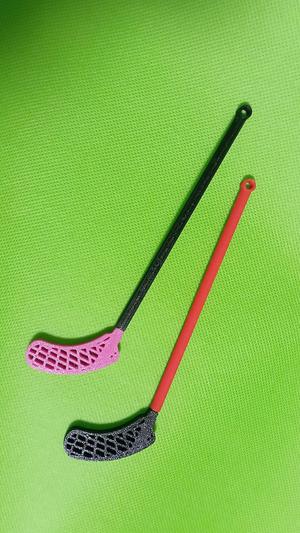 floorball stick - key chain (two color version)