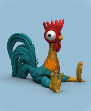 Hei Hei the Rooster (Moana)- Flexi Legs (+Bambu colored 3mf)