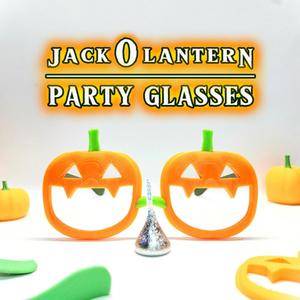 Classic Jack'O'Lantern Pumpkin-Themed Halloween Party Glasses