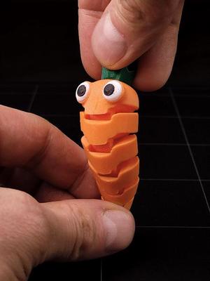 Flexible Baby Carrot Keychain