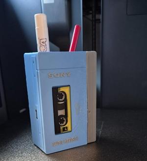 Walkman pen holder