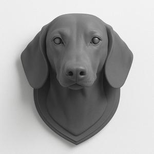 Short Hair - Dachshund Wall Mount