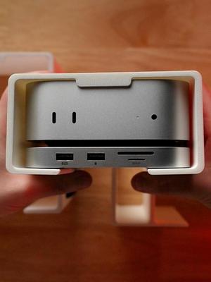 M4 Mac mini under desk bracket mount