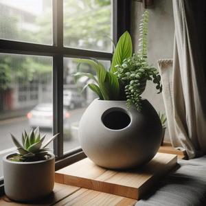 Stylish Self Watering Plant Pot   