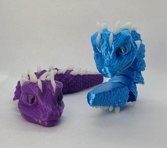 Baby Basilisk (Short) - Articulated Snap-Flex Fidget 