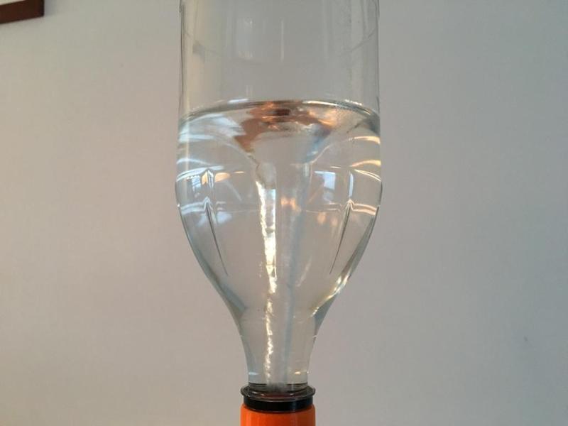 Vortex in a bottle 3D printed cap