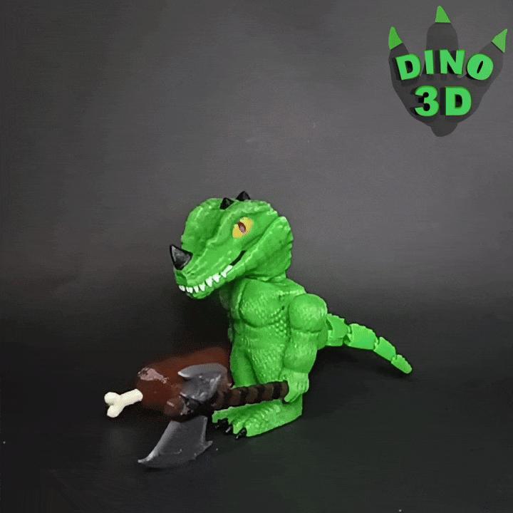BRUTUS Warrior Lizard Toy - Reptile Warrior Soldiers With Weapons - Without Flexi Stand With 3mf