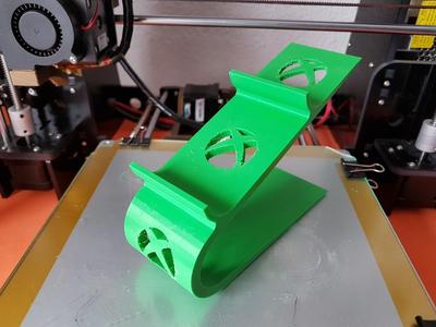 Dual XBOX Controller stand with drilled logo
