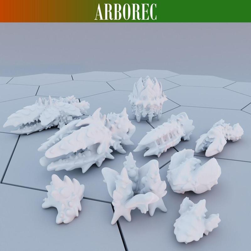 Twilight Imperium Arborec 3D print ship models