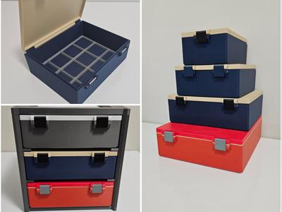 Storage Box to fit gridfinity 2x3 3x3 3x4 4x4