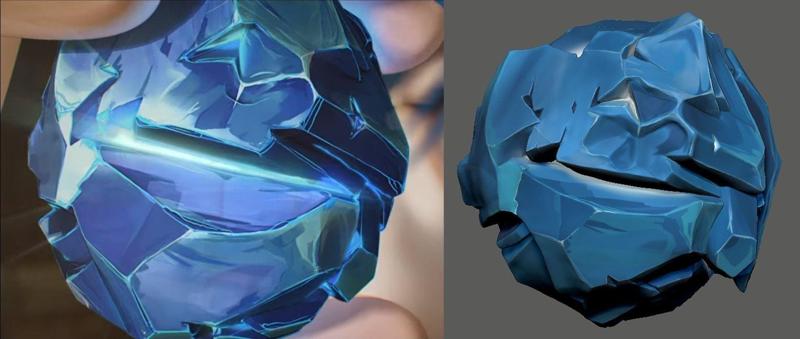 Crystal Hextech Arcane STL 30mm