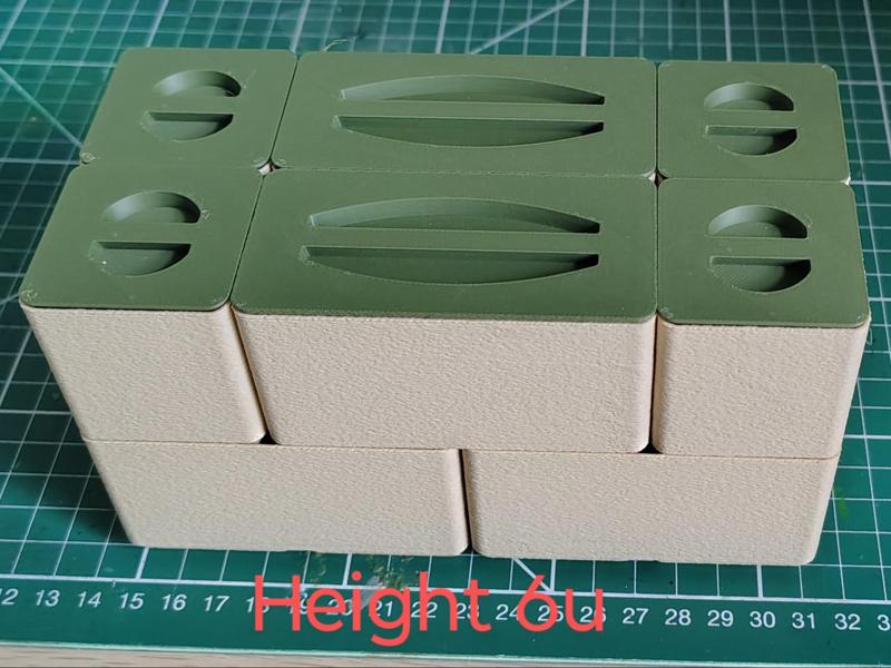 Stacking Gridfinity pots with Magnetic Lids