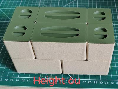Stacking Gridfinity pots with Magnetic Lids
