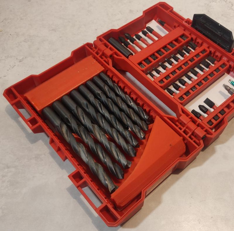 Milwaukee bit case drill holder/organizer