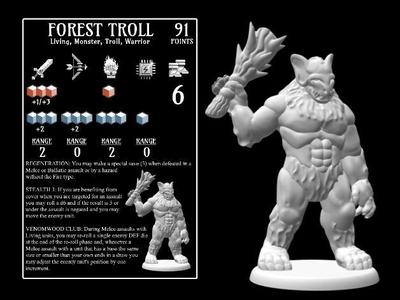Forest Troll (18mm scale)
