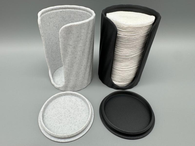 Cotton Pad Dispenser, Elegant Travel Case