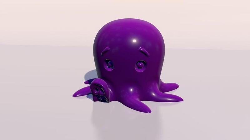  Cute Octopus Following Eyes V2
