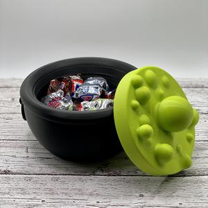 Witch Cauldron Candy Jar