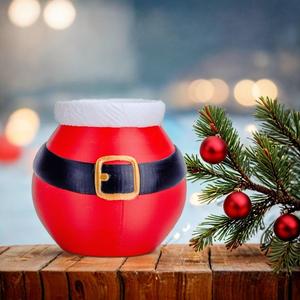 Santa Flower Pot for Christmas Decor